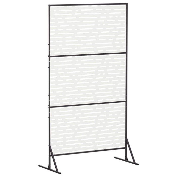 Ecran de intimitate 100 x 50 x 180 cm Oțel Alb WALTI