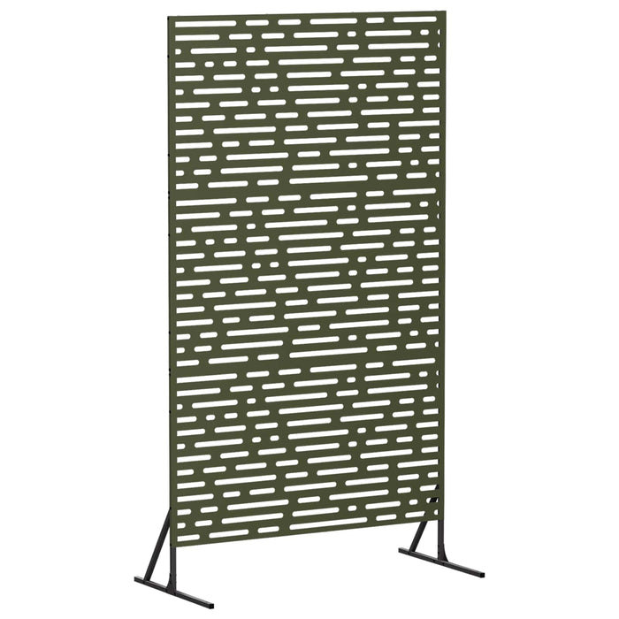 Ecran de intimitate 100 x 50 x 180 cm Oțel Verde măsliniu - WALTI WALTI