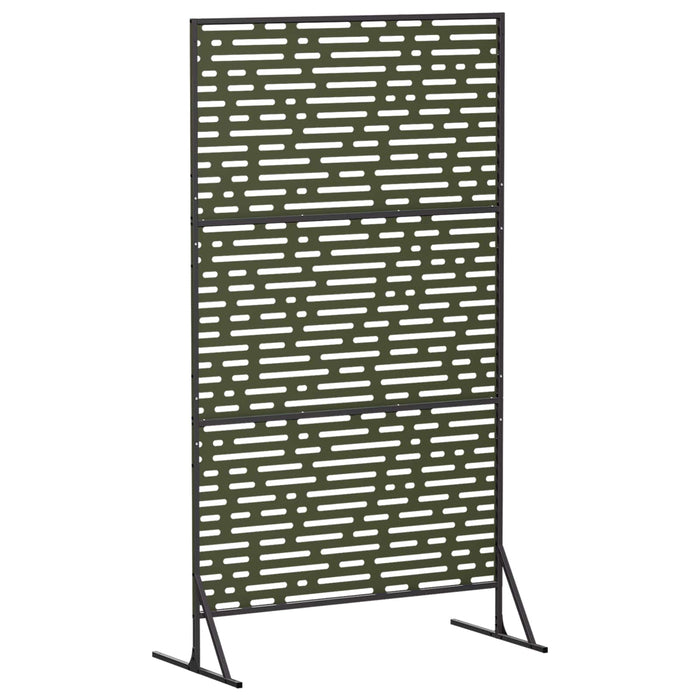 Ecran de intimitate 100 x 50 x 180 cm Oțel Verde măsliniu - WALTI WALTI