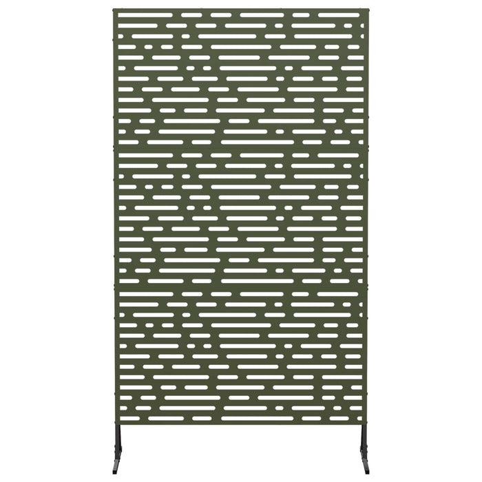 Ecran de intimitate 100 x 50 x 180 cm Oțel Verde măsliniu - WALTI WALTI