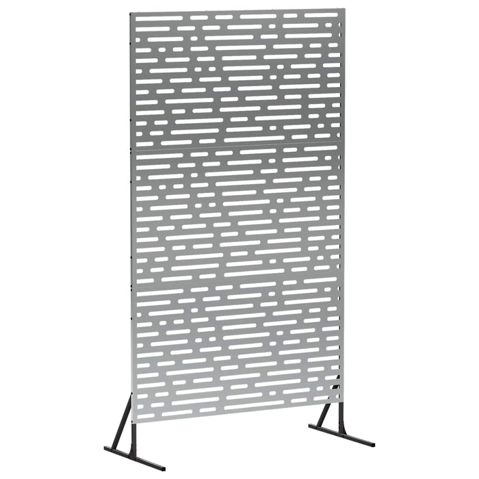 Ecran de intimitate 100 x 50 x 180 cm Oțel Galvanizat Argintiu WALTI