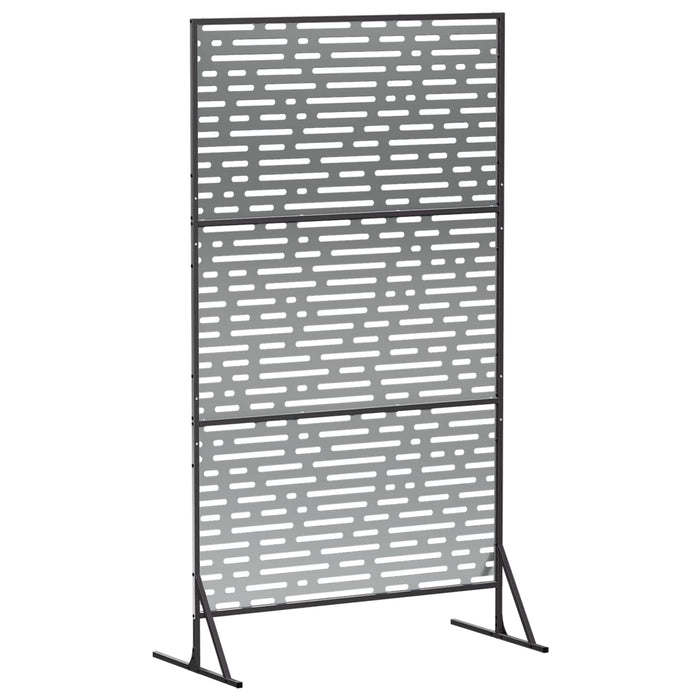 Ecran de intimitate 100 x 50 x 180 cm Oțel Galvanizat Argintiu WALTI