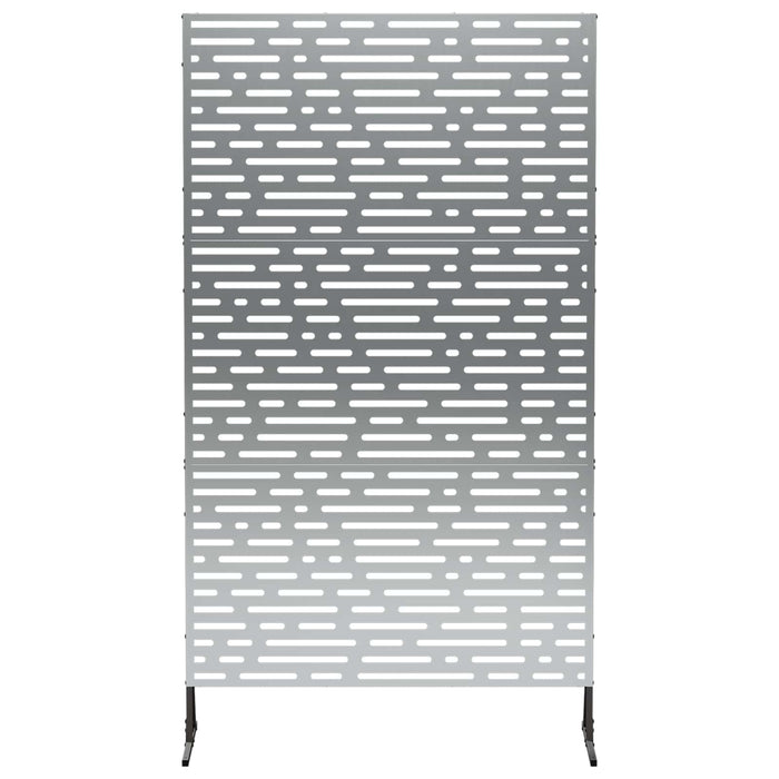 Ecran de intimitate 100 x 50 x 180 cm Oțel Galvanizat Argintiu WALTI