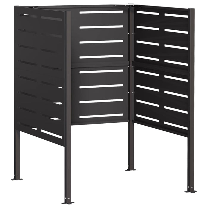 Ecran pentru coș de gunoi 85 x 85 x 113 cm Oțel Negru WALTI