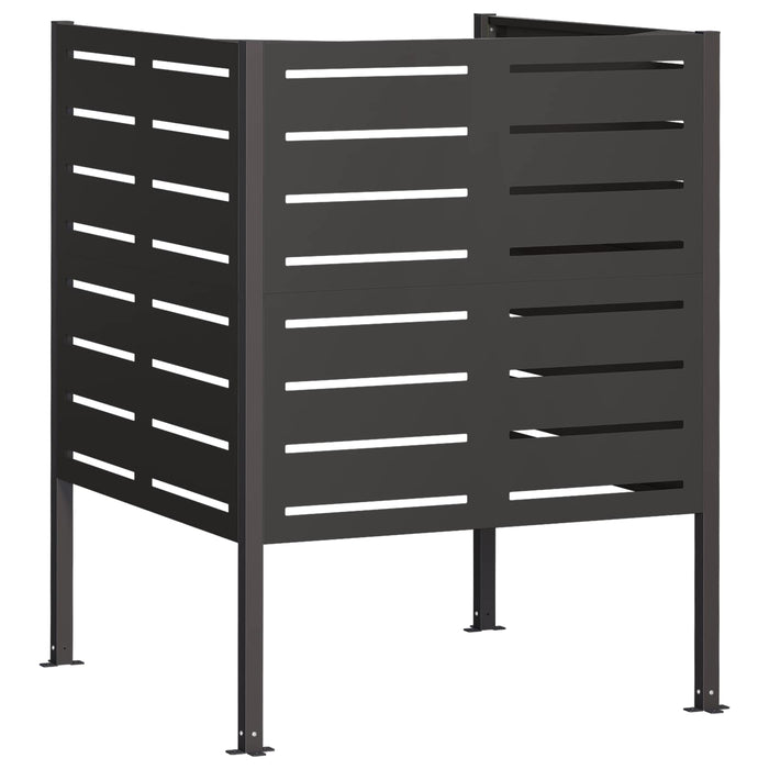 Ecran pentru coș de gunoi 85 x 85 x 113 cm Oțel Negru WALTI
