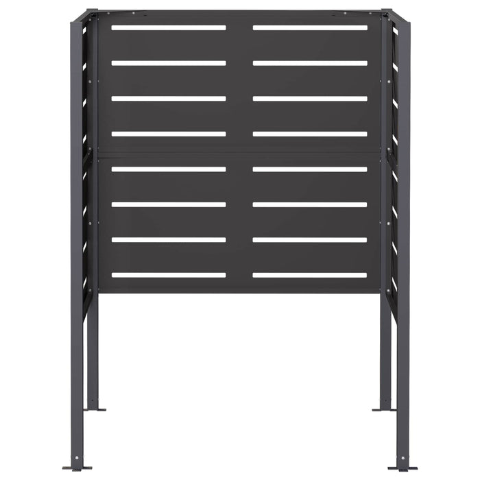 Ecran pentru coș de gunoi 85 x 85 x 113 cm Oțel Negru WALTI