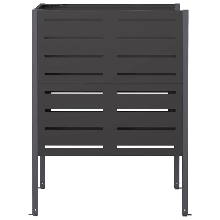 Ecran pentru coș de gunoi 85 x 85 x 113 cm Oțel Negru WALTI