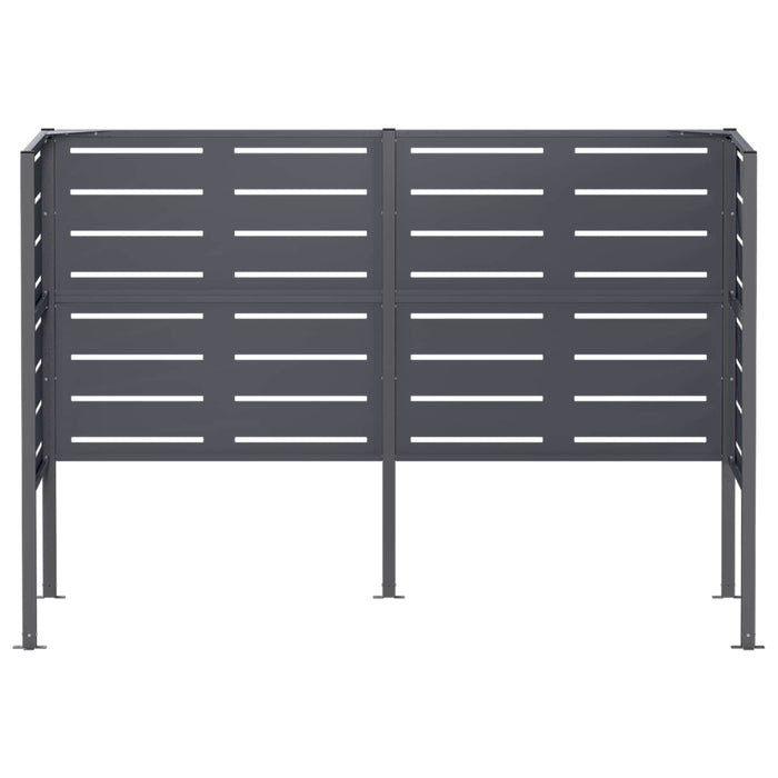 Ecran pentru coș de gunoi 167 x 85 x 113 cm Oțel Antracit WALTI