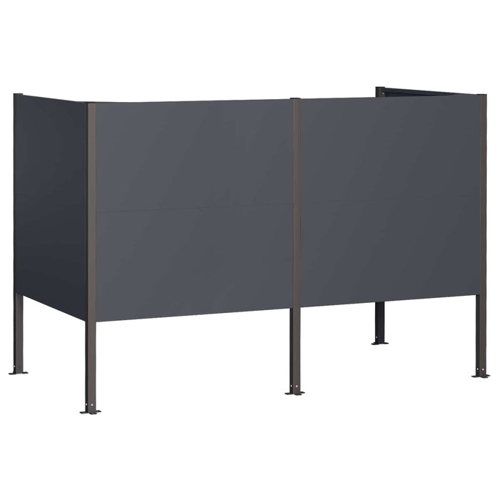 Ecran pentru coș de gunoi 167 x 85 x 113 cm Oțel Antracit WALTI
