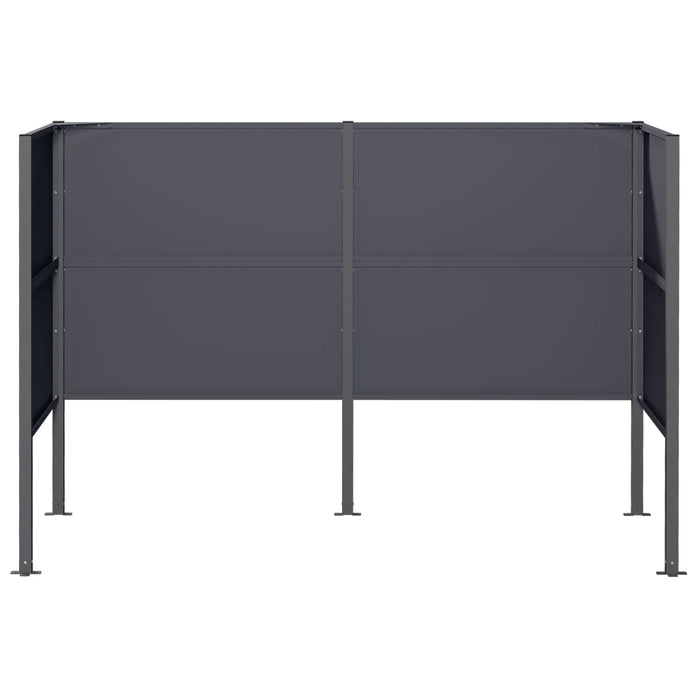 Ecran pentru coș de gunoi 167 x 85 x 113 cm Oțel Antracit WALTI