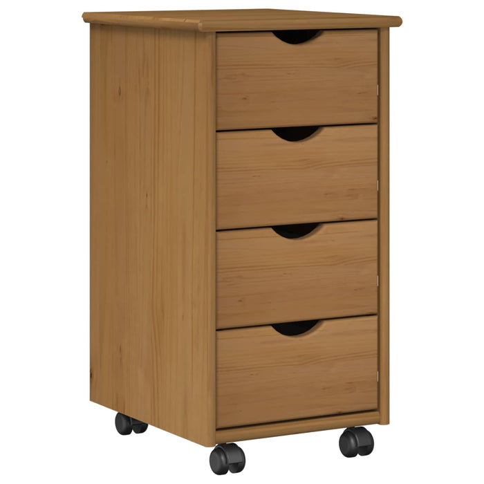 Set birou și cabinet 2 buc. Maro Miere Lemn masiv de pin WALTI