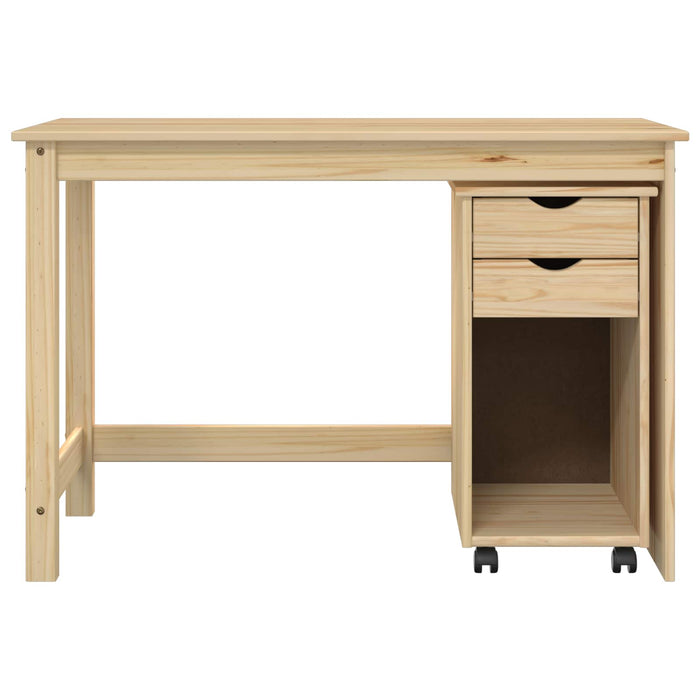 Set birou și cabinet 2 buc. Maro Lemn masiv de pin WALTI