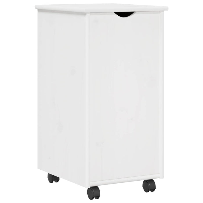 Set birou și cabinet 2 buc. Alb Lemn masiv de pin WALTI