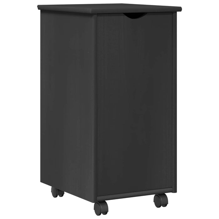 Set birou și cabinet 2 buc. Gri Lemn masiv de pin WALTI