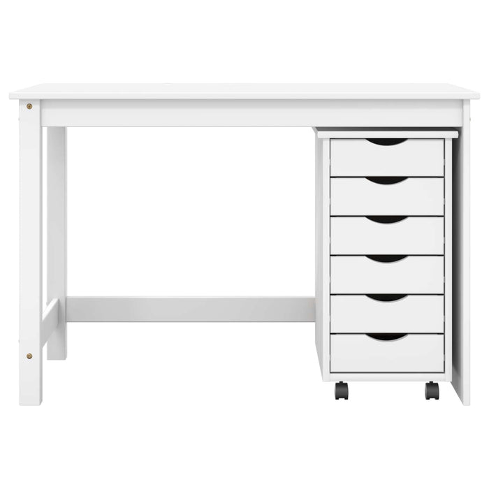 Set birou și cabinet mobil MOSS 2 buc. Alb WALTI
