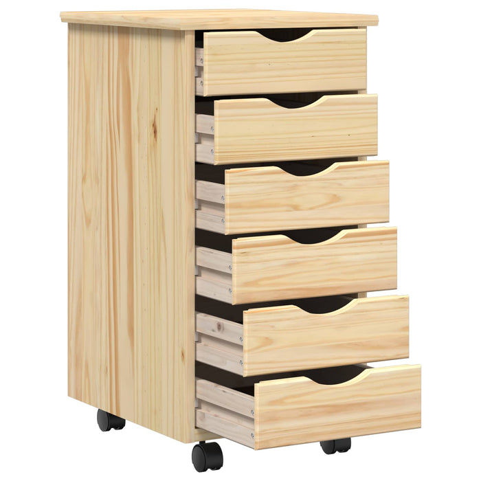 Set birou și cabinet mobil MOSS 2 buc. Maro WALTI