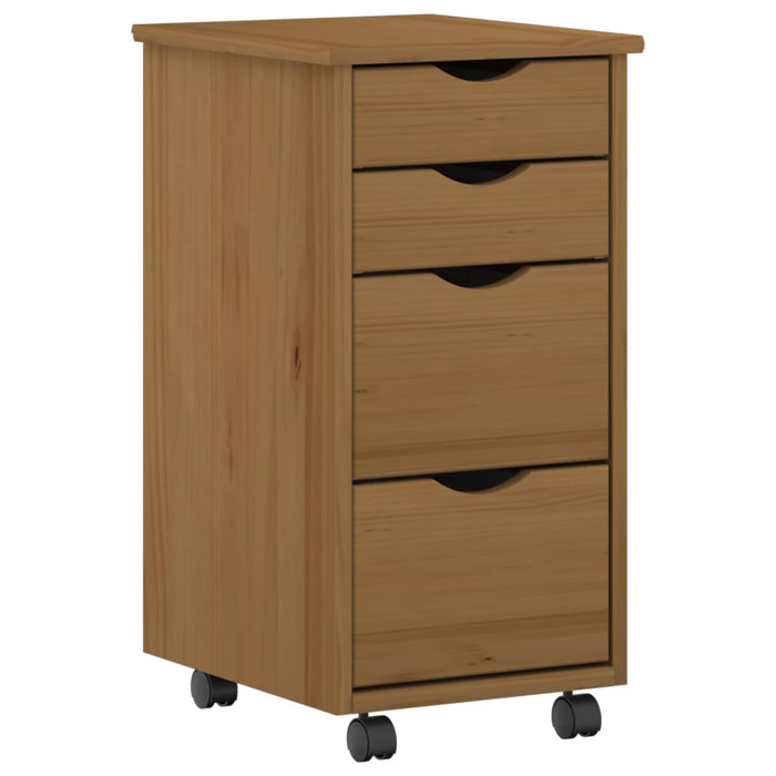 Set birou și cabinet mobil MOSS 2 buc. Maro Miere WALTI