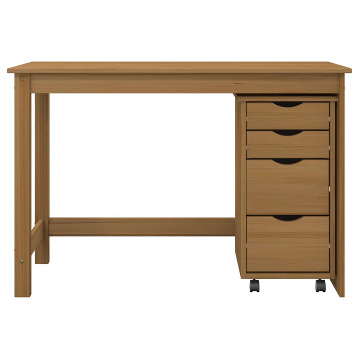Set birou și cabinet mobil MOSS 2 buc. Maro Miere WALTI
