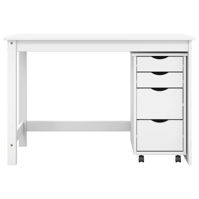 Set birou și cabinet mobil MOSS 2 buc. Alb WALTI