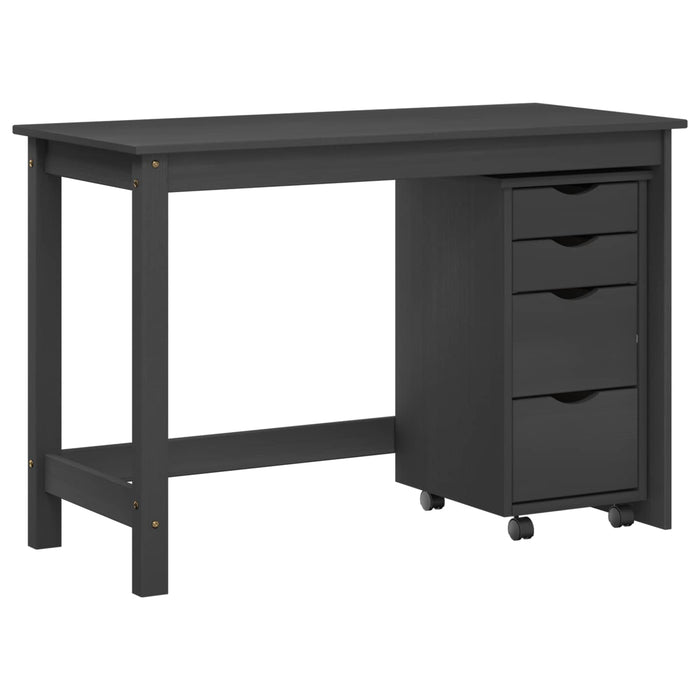 Set birou și cabinet mobil MOSS 2 buc. Gri WALTI
