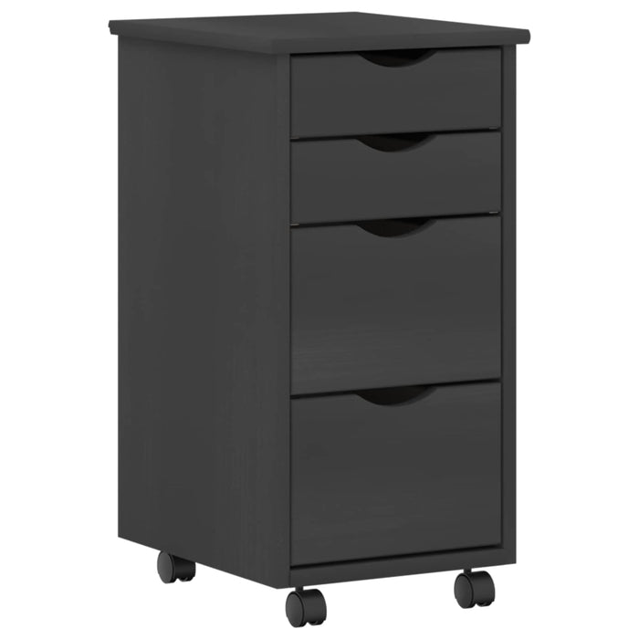 Set birou și cabinet mobil MOSS 2 buc. Gri WALTI