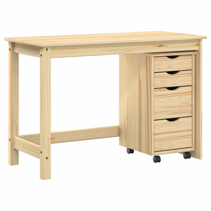 Set birou și cabinet mobil MOSS 2 buc. Maro WALTI
