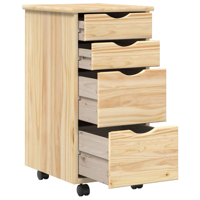 Set birou și cabinet mobil MOSS 2 buc. Maro WALTI