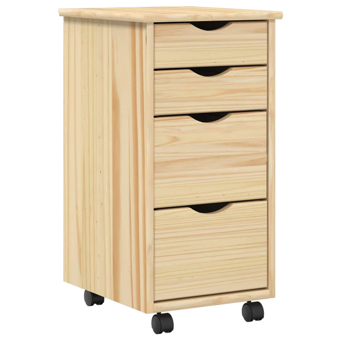 Set birou și cabinet mobil MOSS 2 buc. Maro WALTI