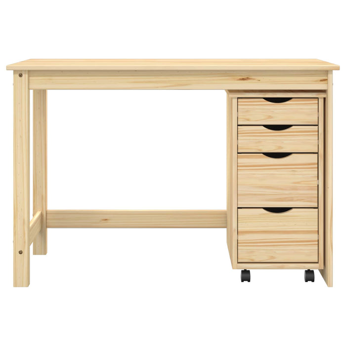 Set birou și cabinet mobil MOSS 2 buc. Maro WALTI