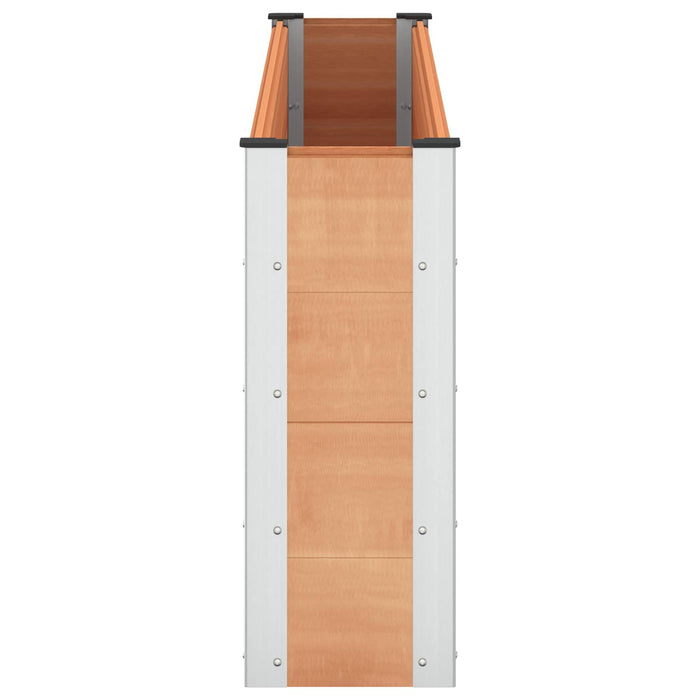 Strat înălțat de grădină Maro 200 x 30 x 72 cm WPC și Aluminiu WALTI