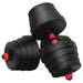 Set de Haltere 2 în 1 40kg Negru și roșu - WALTI WALTI
