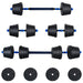 Set de Haltere 2 în 1 40kg Negru și Albastru - WALTI WALTI