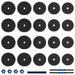 Set de Haltere 2 în 1 40kg Negru și Albastru - WALTI WALTI