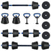 Set de Haltere 4 în 1 40kg Negru și Albastru - WALTI WALTI