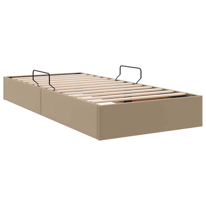 Cadru de pat otoman Cappuccino 90 x 200 cm Piele artificială WALTI