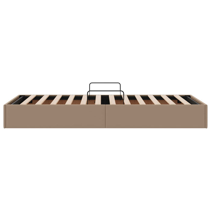 Cadru de pat otoman Cappuccino 90 x 200 cm Piele artificială WALTI