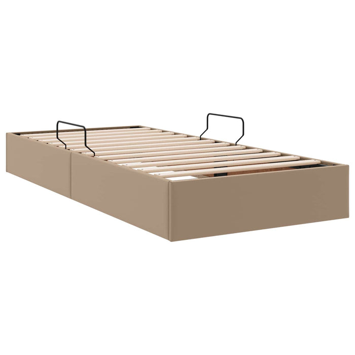 Cadru de pat otoman Cappuccino 100 x 200 cm Piele artificială WALTI
