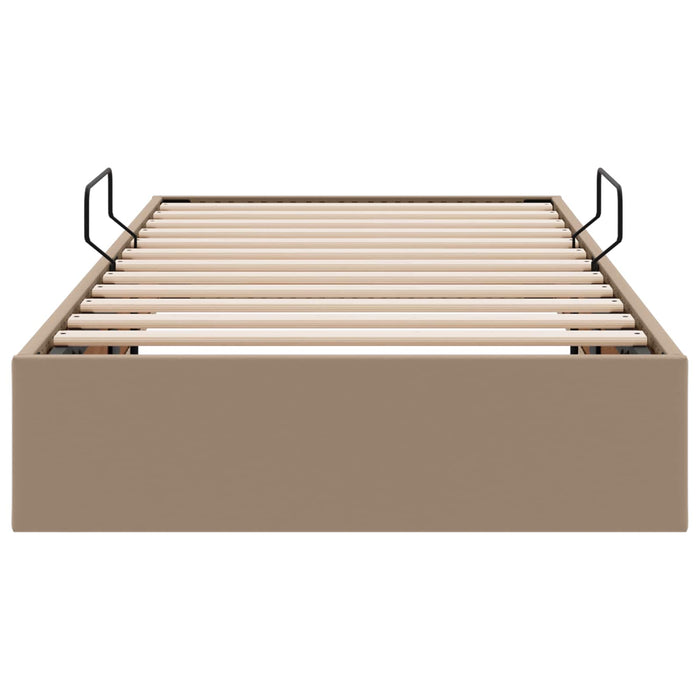 Cadru de pat otoman Cappuccino 100 x 200 cm Piele artificială WALTI