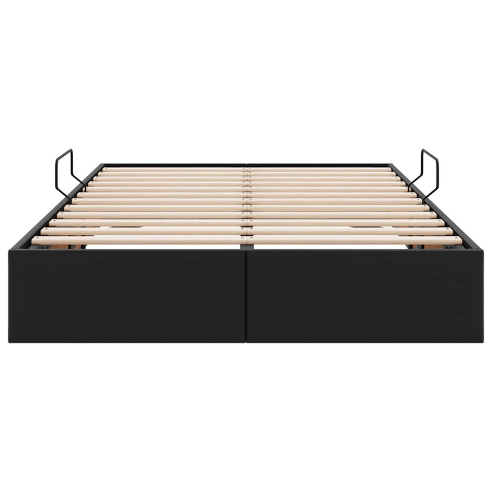Cadru de pat otoman Negru 120 x 200 cm Piele artificială WALTI
