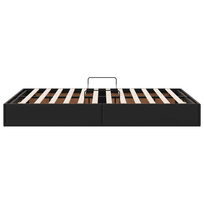 Cadru de pat otoman Negru 120 x 200 cm Piele artificială WALTI