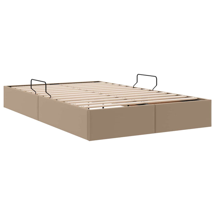 Cadru de pat otoman Cappuccino 120 x 200 cm Piele artificială WALTI