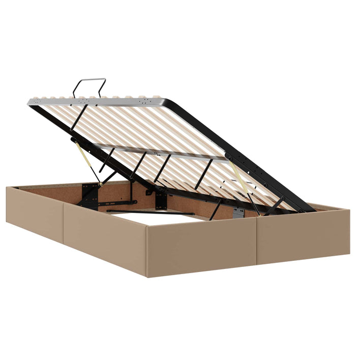 Cadru de pat otoman Cappuccino 120 x 200 cm Piele artificială WALTI