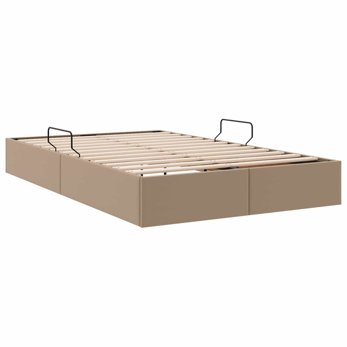 Cadru de pat otoman Cappuccino 120 x 200 cm Piele artificială WALTI