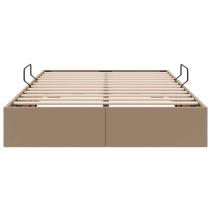Cadru de pat otoman Cappuccino 120 x 200 cm Piele artificială WALTI