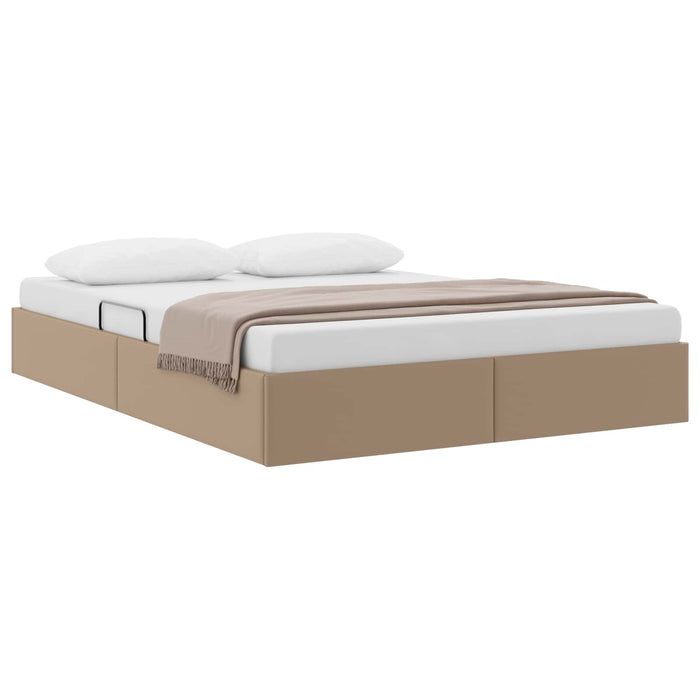 Cadru de pat otoman Cappuccino 140 x 200 cm Piele artificială WALTI