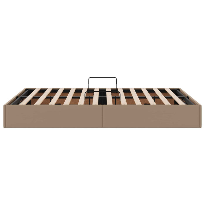 Cadru de pat otoman Cappuccino 140 x 200 cm Piele artificială WALTI
