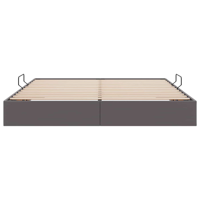 Cadru de pat otoman Gri 180 x 200 cm Piele artificială WALTI