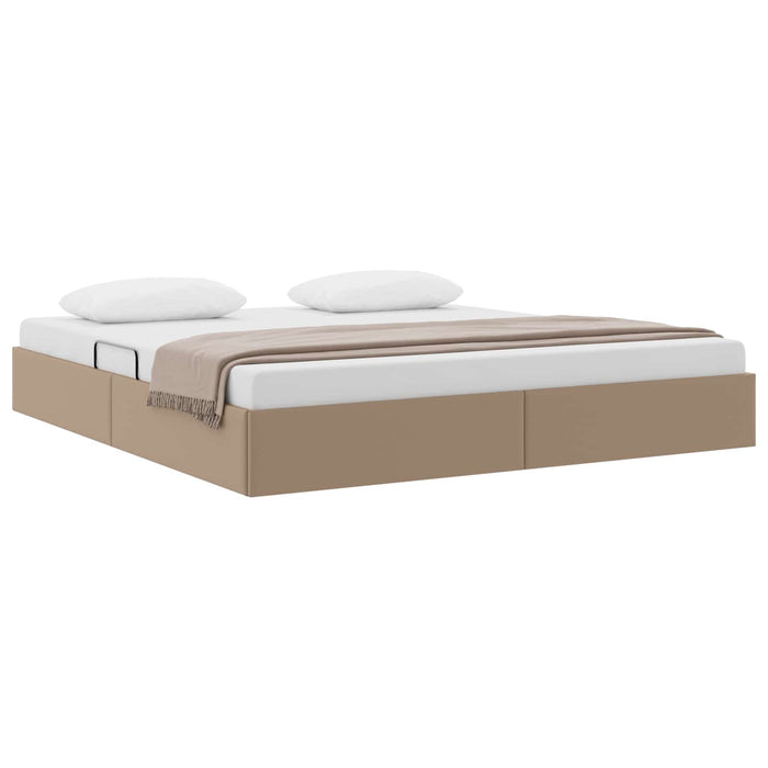 Cadru de pat otoman Cappuccino 180 x 200 cm Piele artificială WALTI