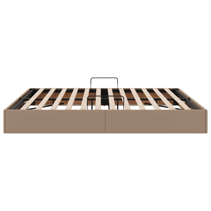 Cadru de pat otoman Cappuccino 180 x 200 cm Piele artificială WALTI