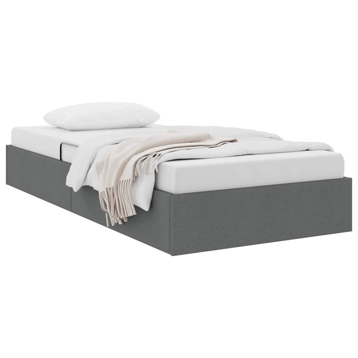 Cadru de pat otoman Gri închis 90 x 200 cm țesătură WALTI
